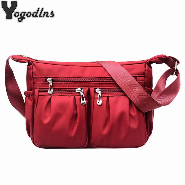 Nylon Shoulder Bag Women Waterproof Crossbody Bag Multi-pocket Handbag  Large Capacity Messenger Bag Travel Oxford Bags - AliExpress