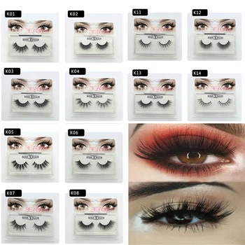 

1 Pair 14 Styles 3D Faux Mink Hair Soft False Eyelashes Fluffy Wispy Thick Curl Lashes Handmade Soft Eye Makeup Extension Tools