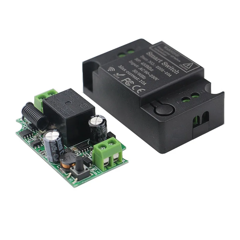 Wireless Remote Control Switch Ac 110v 220v 1ch Receiver Module And Rf ...