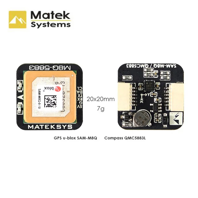 Matek Systems M8Q-5883 SAM-M8Q GPS &amp QMC5883L компасы модуль для RC QAV250 X210 квадролет с дистанционным