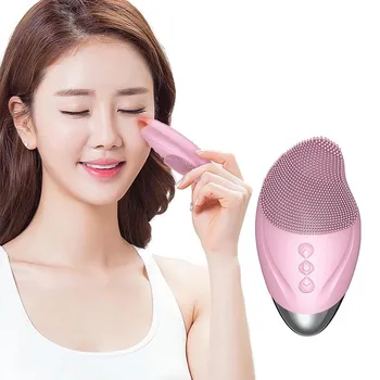 

Silicone Sonic Face Cleaner Electric Facial Cleansing Brush Facial Cleanser Face Skin Care Massager Ultrasonic Deep Pore Washing