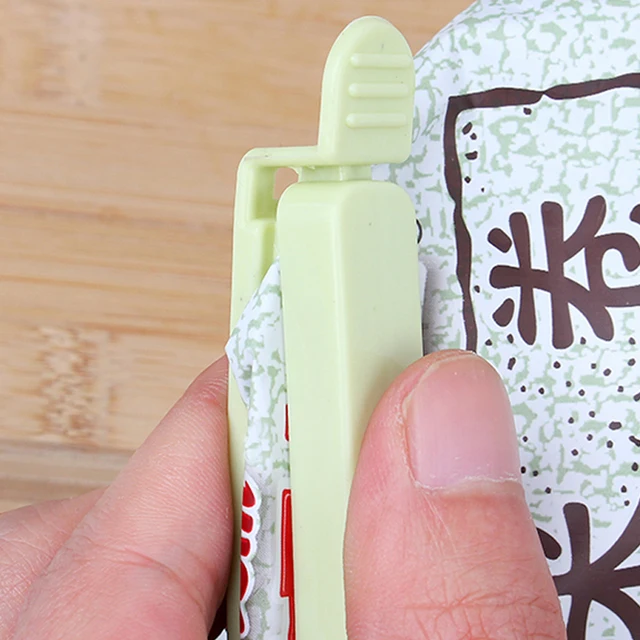5 db Élelmiszerzsák Klipek Házaknak Étel Snack Tároló Tömítő Táska Sealer Bilincs Konyha Szerszám Clh@8 - Image 4