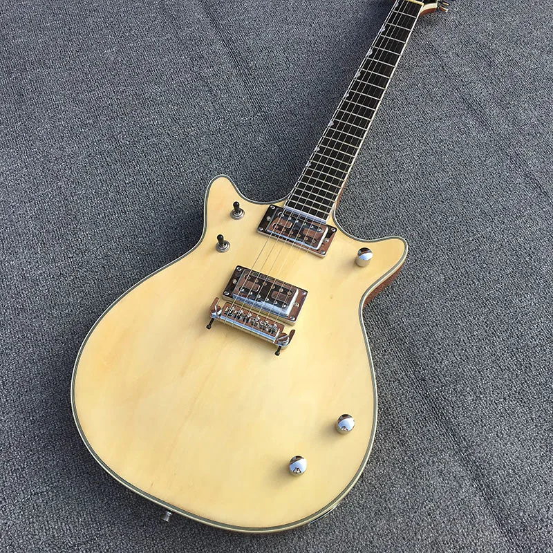 

High quality electric guitar, wood color paint, Korean pickup, inverted hook bridge, color can be customized free shipping