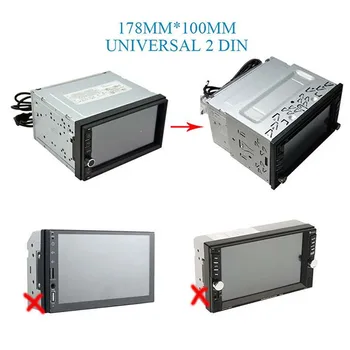 

Metal + Plastic 1 Set Accessories Parts Kit DVD Player Frame Replacement Dash Bezel Mounting For Car Stereo Radio