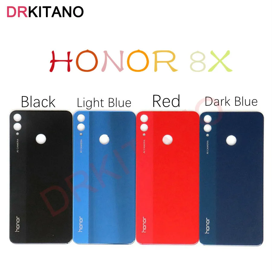 Стеклянная задняя крышка батарейного отсека для Huawei Honor 8X JSN L21 L22 L23 L42 LX1 AL00|back
