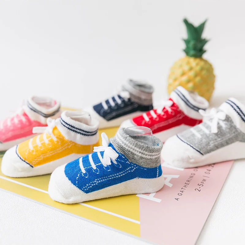 New Infant Baby Socks Newborn Baby Gift Cotton Non-slip Socks Children's Floor Socks Kids Fashion Home Slippers Baby Things