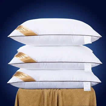 

Hotel Anti-Feather Fabric Down Alternative Pillow Insert Protection Cervical Vertebra Pillow (1 pc Pack)