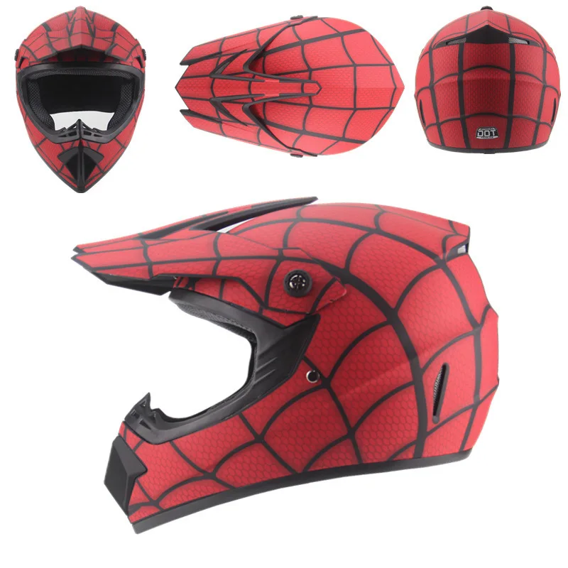 Motocross casco per bambini 's' auto casco mountain bike spider man del  fronte pieno del casco DH downhill pirate skull - AliExpress Automobiles \u0026  Motorcycles