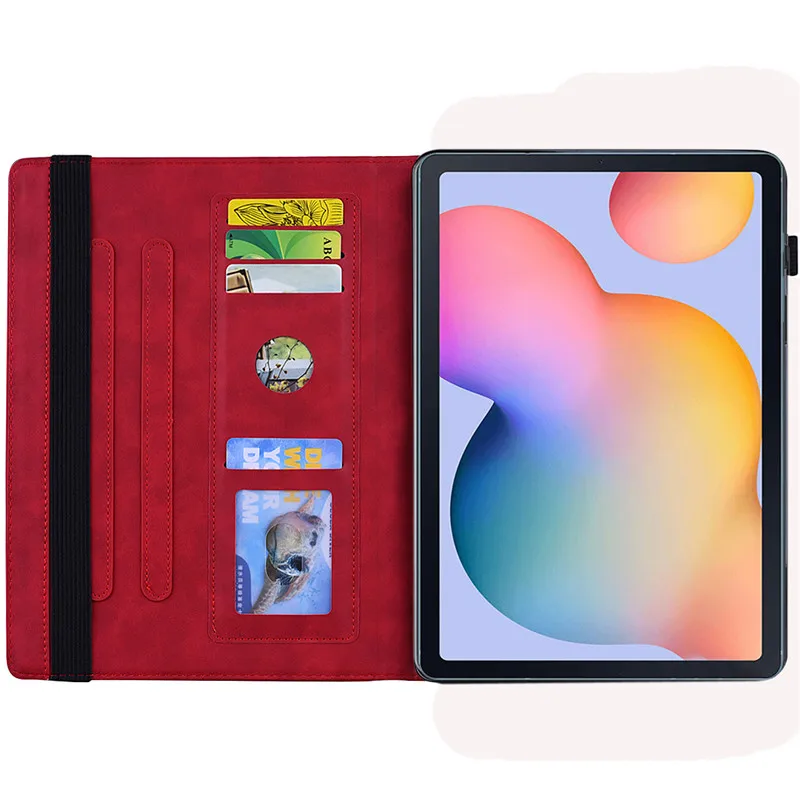 Чехол для Samsung Tab S6 Lite 10 4 дюйма искусственная кожа кошелек планшета Galaxy чехол Coque