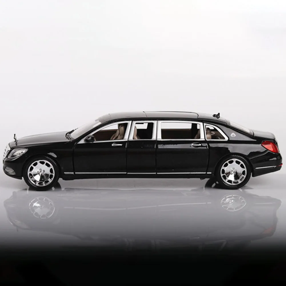 

Alloy Sound Light Home Gift Pull Back Kids Decorative Miniature Scale Vintage Craft Desktop Model Car Six Open Doors Free Wheels