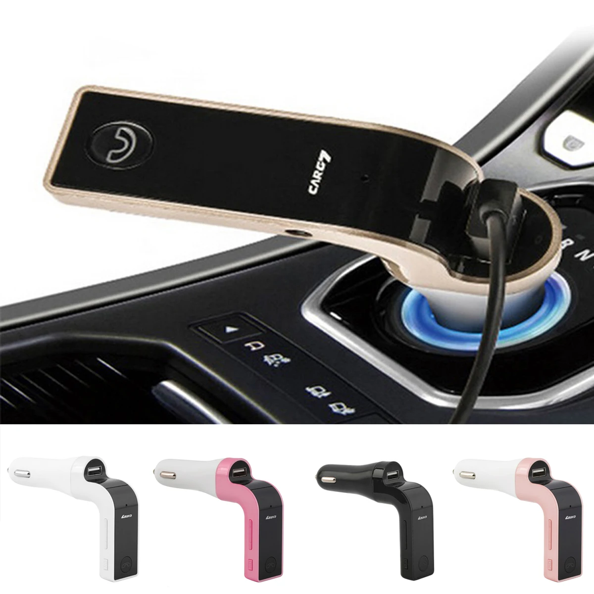 SOONHUA USB порт автомобильное зарядное устройство переходник под розетку BT громкой связи вызов автомобильные зарядные устройства светодиодный дисплей для автомобиля