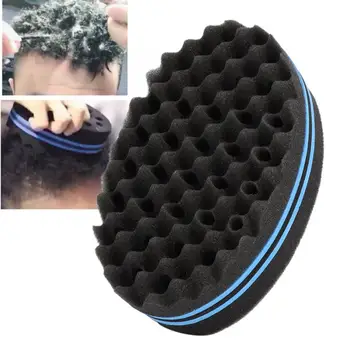 

Styling Tools Double Sided Wave-shaped Sponge Brush Professional Barber Shop Hair Curling Sponge Perming Styling Care Sponge