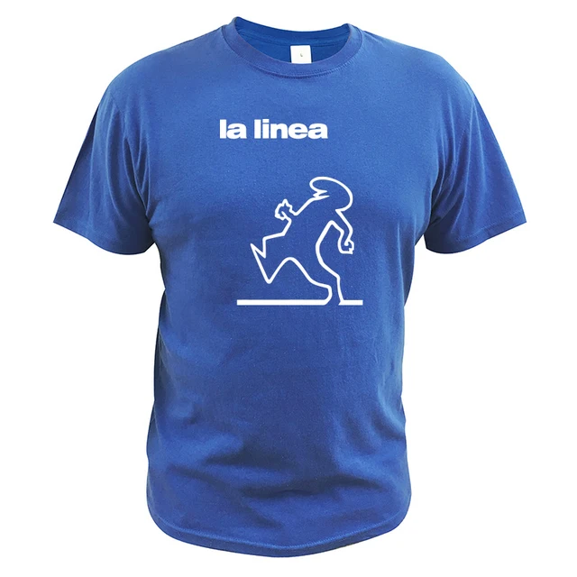 Great Space Coaster T Shirt Balum La Linea Funny Graphic Tshirt 100% Cotton Comfortable Premium Camisetas Blue 2
