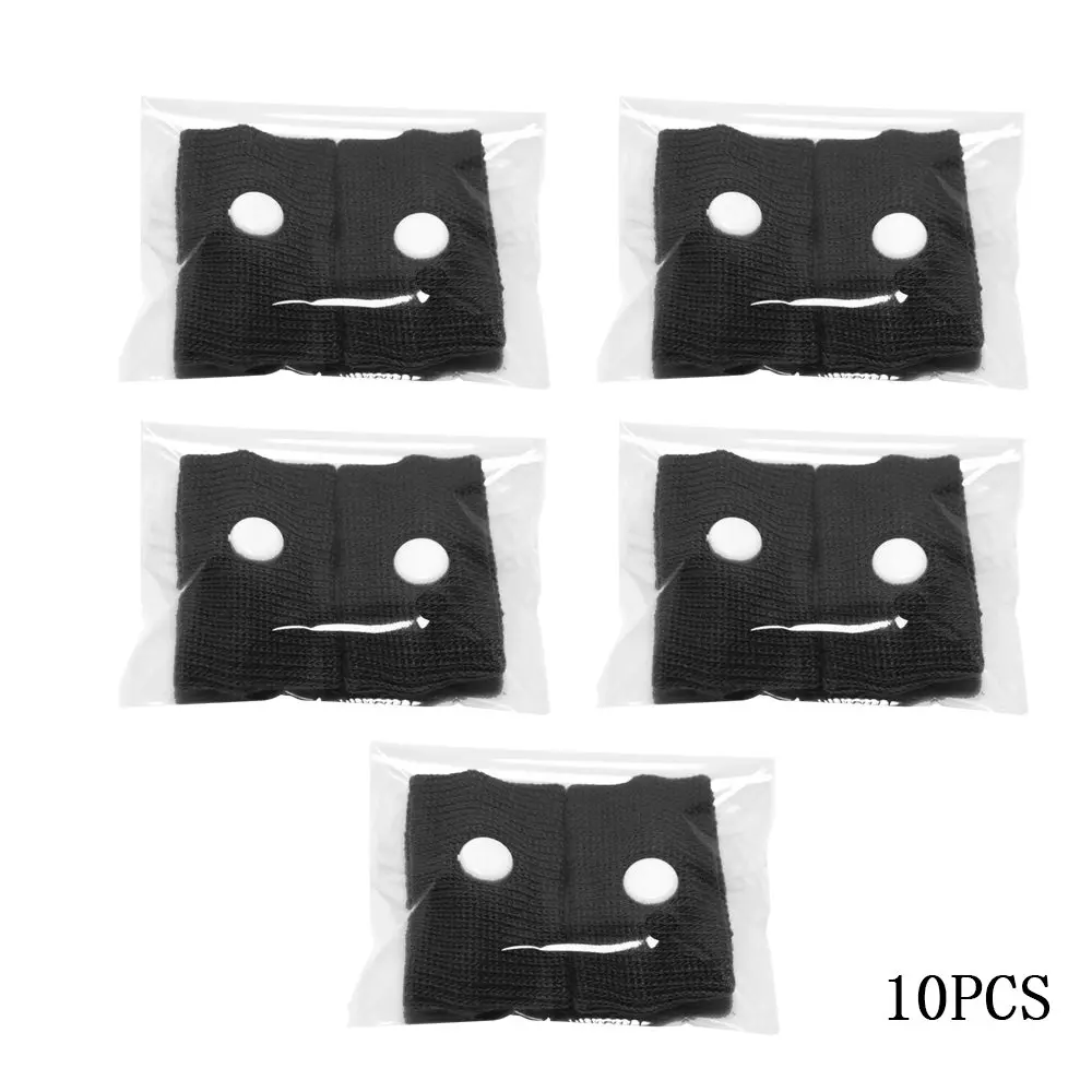 Черный 5 Pairs Adjustable Reusable CottonWrist Band Anti Nausea Wristbands Sickness Travel Car Motion Sea Sick Ship Plane - Цвет: Черный