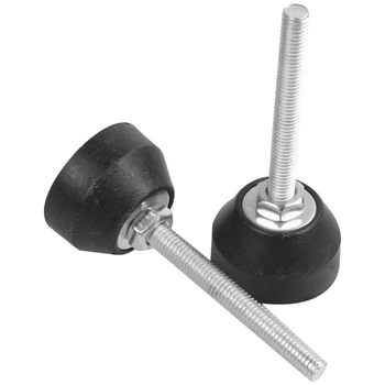 

New Screw On Adjustable Desk Leveling Foot Furniture Glide M8x60mm 2pcs