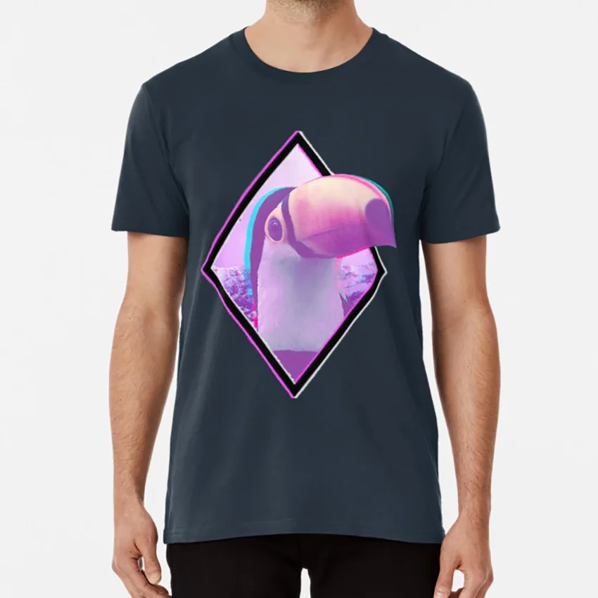 Can2 T shirt vapourwave toucan birb bird cool retro geometric wickedchilde |