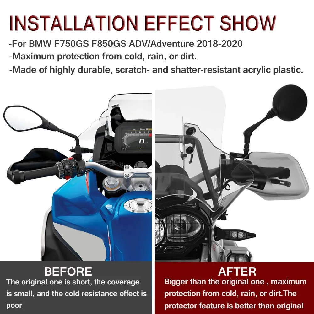 オートバイ 風よけ R1250GS用 R1200GS用 LC GS ADV用 GS1250 2013-2023 オートバイ オートバイ 風よけ 用 R1200GS ADV LC R1250 R1200 GS 2013-2023 ディフレクタープロテクターウ