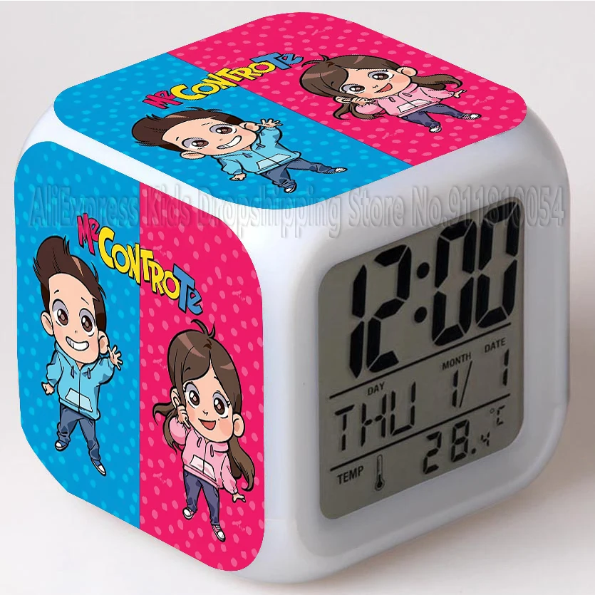 Me Contro Te Figurine LED Alarm Clock Colorful Touch Light Juguetes Figure Toys for Kids Children Boys Girls 5