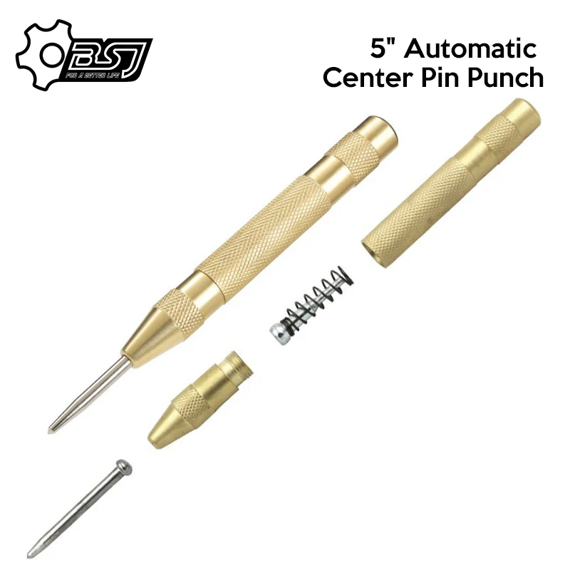 1PC Automatic Center Pin Punch Spring Loaded Marking Starting Holes Tool Loca JO 