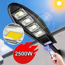

Newest 2500W Solar Led Light Outdoor Solar Light With Motion Sensor Lamp Remote Control Waterproof Yard Street Garden Wall Lamp