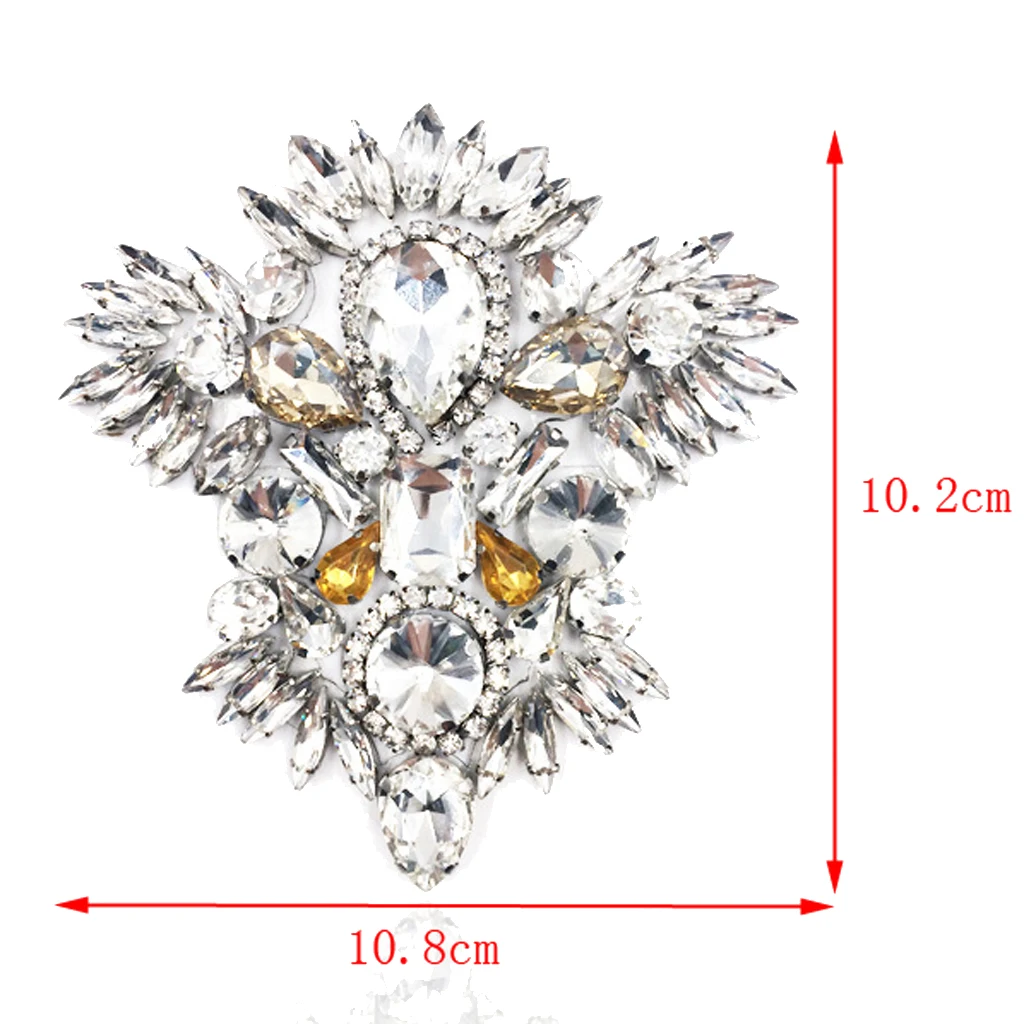 rhinestone star design bridal shoe patch Luxury Crystal Shoe Clips Rinestone Bridal Shoe Buckles Decoration for Women