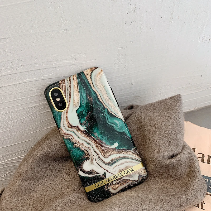 

Marble Case For Coque iphone 7 XS MAX Case Soft TPU Back Cover For iphone 6 6S 7 8 Plus iphone X XR Case Phone Case Coque Fundas