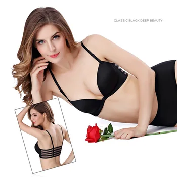 

Buckle Female Bra Bra Fashion Bra Push Up Underwear Seamless Front Button Front Underwireless Bra Seamless Half Cup Wire Free