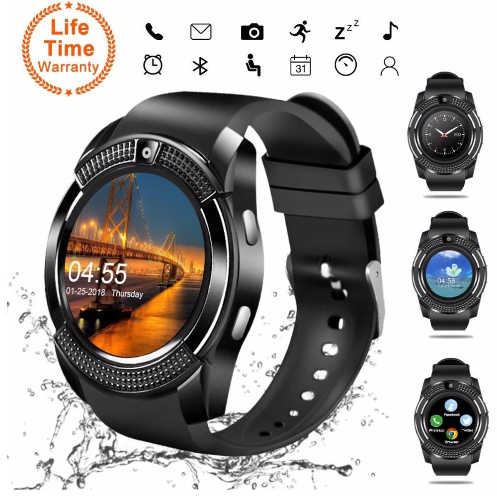 

Bluetooth Smart Watch Phone Z60 Stainless Steel Support SIM TF Card Camera Fitness Tracker GT08 GT09 DZ09 A1 V8 Smartwatch