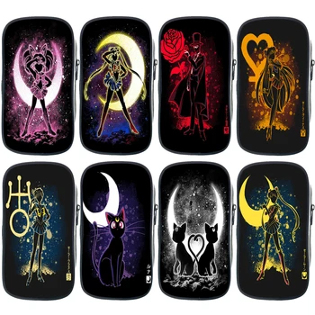 

Beautiful Sailor Moon Pen Bag Kids Mamoru Pencil Case Boys Girls Tsukino Usagi Stationery Bag Child Luna Pencil Box Student Gift