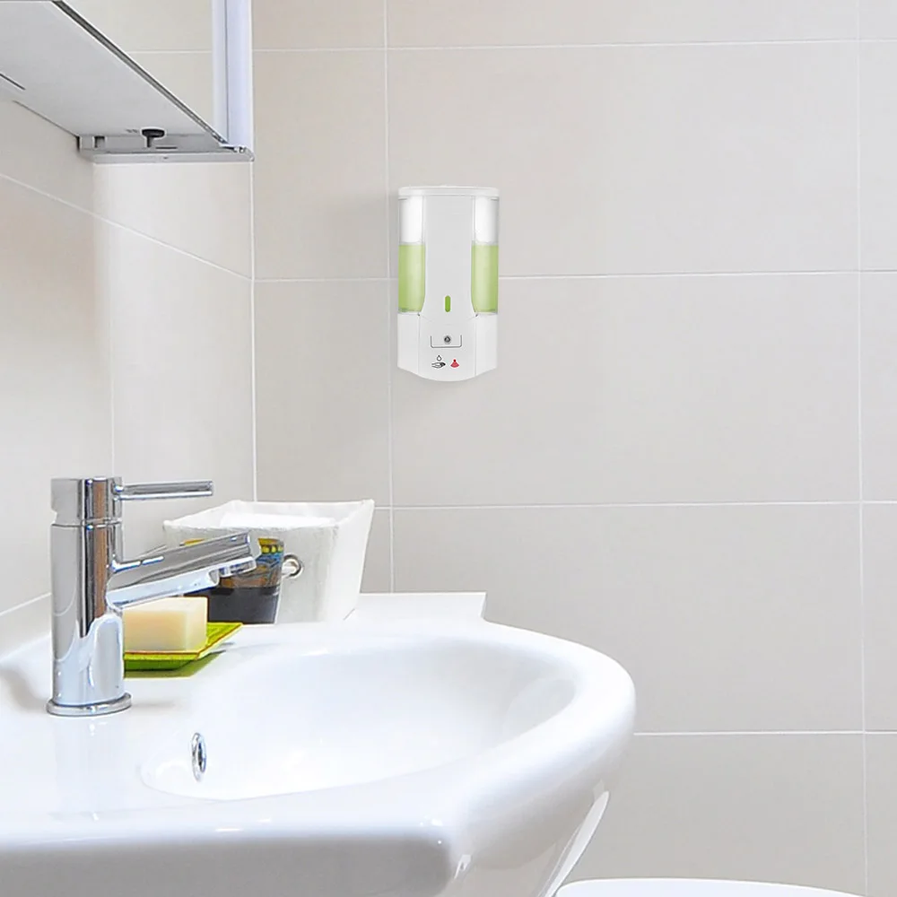 H72aca3b3a8cc449b91df479ee567c4f21 400ml Touchless Bathroom Dispenser Smart Sensor Liquid Soap Dispenser For Kitchen Bathroom Hand Free Automatic Soap Dispenser