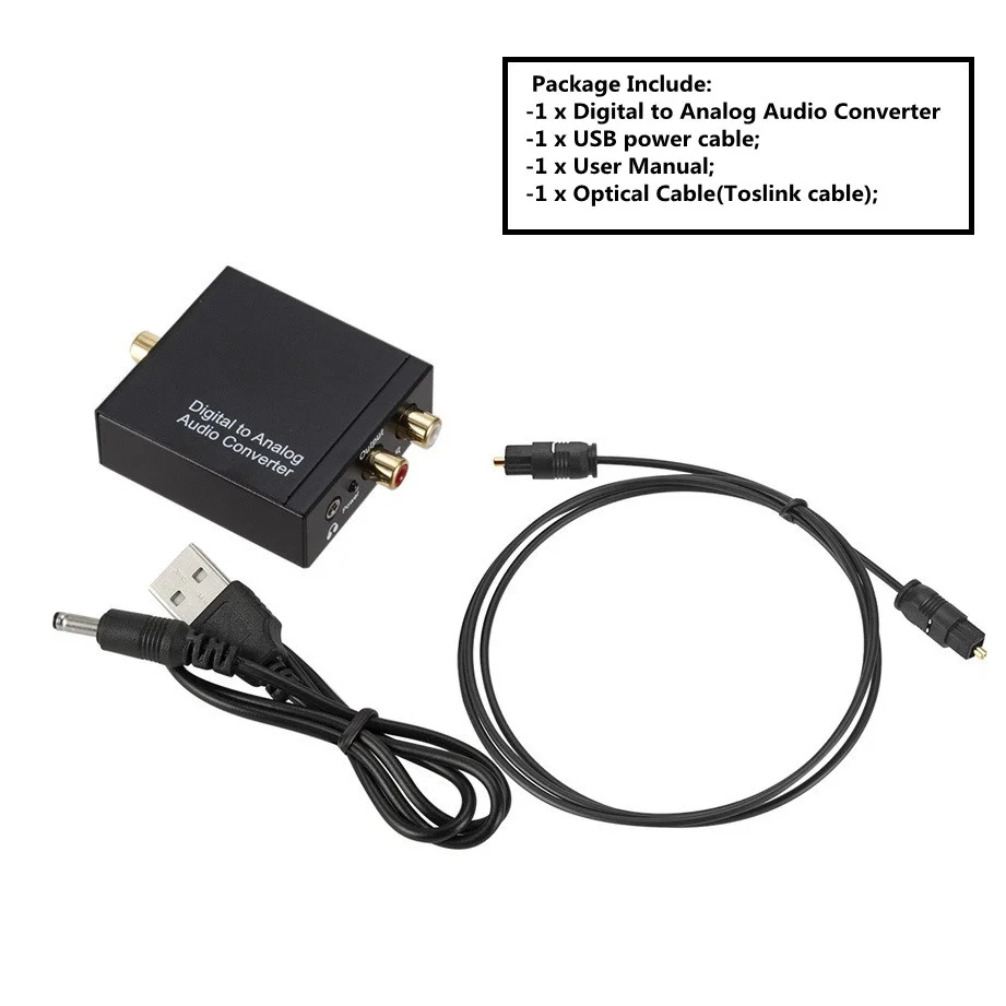 digital to analog audio converter optical coaxial usb