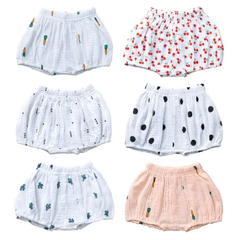 

2020 Boys Shorts Cute Girls Short Bloomers Newborn Briefs Diaper Cover Infant Panties Elastic Big PP Pants Cotton Bread Pants