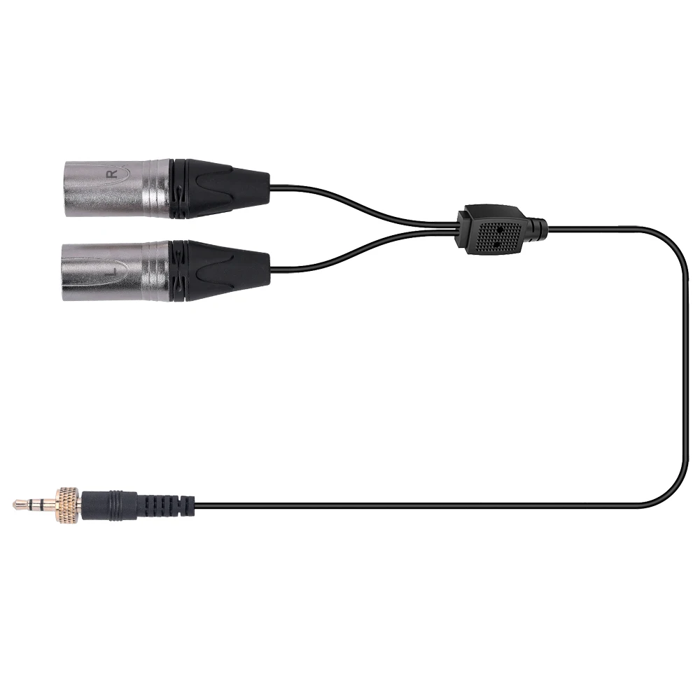 COMICA CVM-DS-XLR 3,5 мм двухголовый XLR выходной кабель для видеокамеры с XLR аудио портом