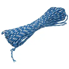 550 Паракорд 7 внутренних нитей Mil спец Тип III бушкрафт веревка для выживания, 100 футов небесно-голубой и светильник-серый(#74