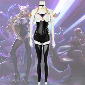 

LOL KDA Cosplay Costume K/DA Ahri Cosplay Costume Game Ahri Outfit LOL KDA Group Women Costume Halloween