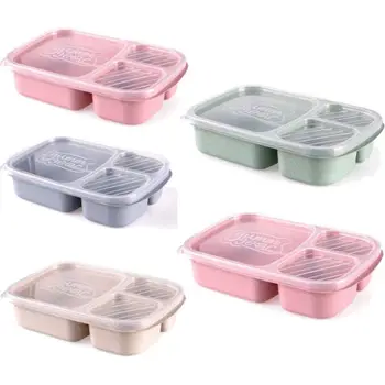 

Microwave Bento Lunch Box Picnic Food Fruit Container Storage Box Practical US