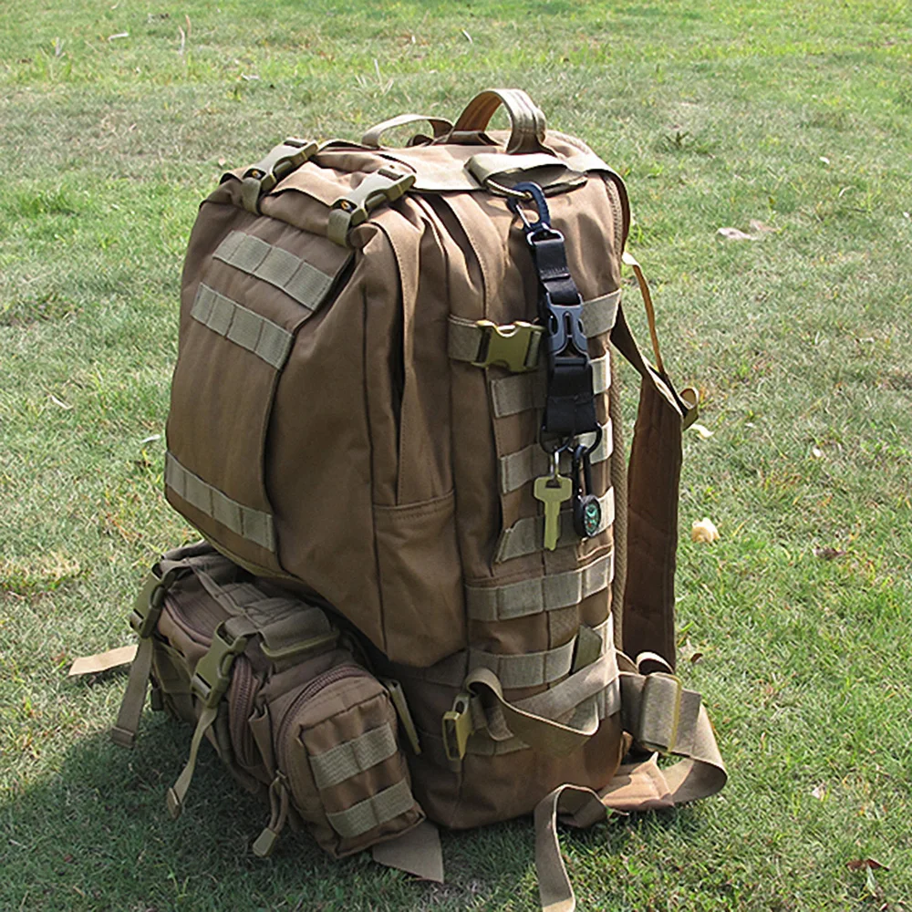 Открытый Molle тесьма зажимы нейлоновая лента Пряжка многофункциональная быстросъемная Пряжка d-типа висячие кольца брелок