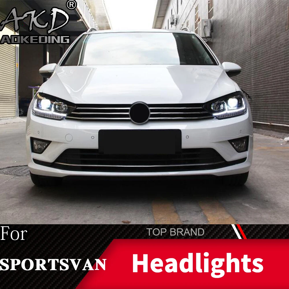 Головной фонарь для VW спортивный фургон Golf- фары Противотуманные фары Дневные ходовые огни DRL H7 светодиодный Биксеноновая лампа автомобильные аксессуары