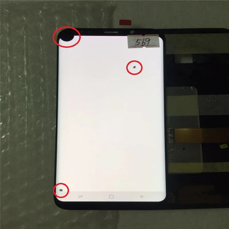 ORIGINAL AMOLED LCD for SAMSUNG Galaxy Display S8+ Plus G955U G955F Touch Screen Digitizer With Black Dot - Цвет: NO.569