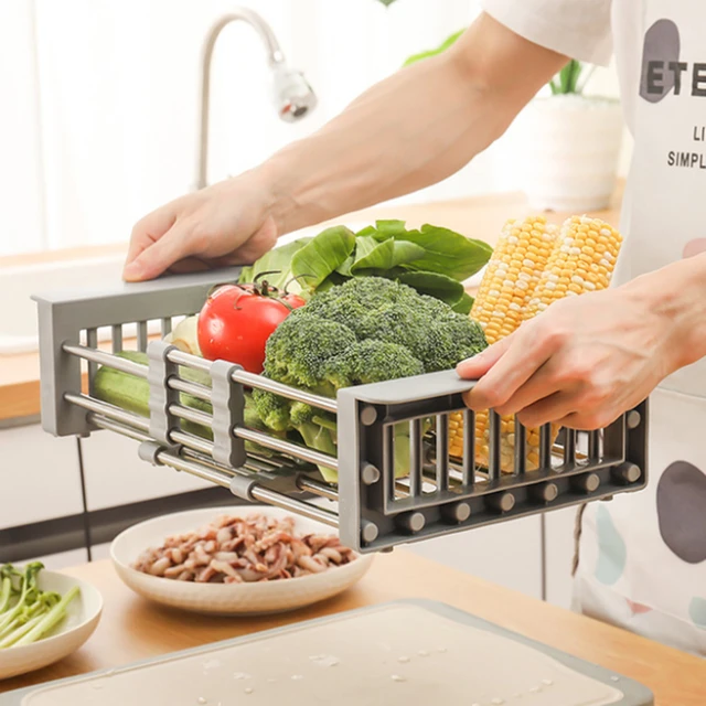 Expandable Dish Rack, Over Sink Dish Rack, Dish Rack And Fruit