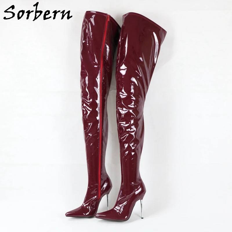 Thigh High Boots Women 12cm Stilettos 