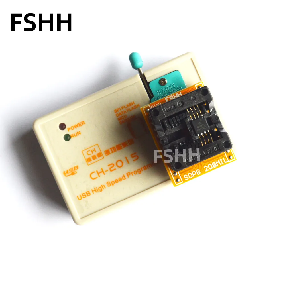 Программатор CH2015 + адаптер AVR SOP8 для чипа ATtiny13a tiny25 tiny26 tiny45 tiny84a tiny85|Промышленные