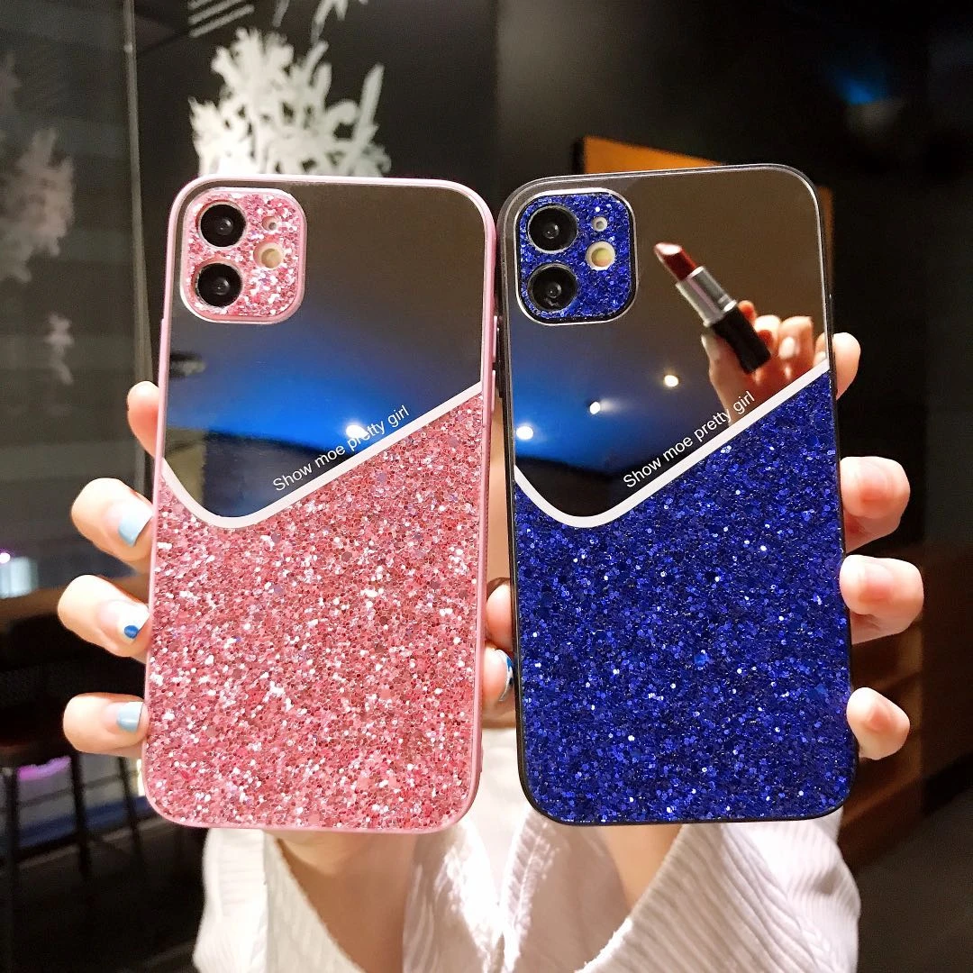 Luxury Cute Colorful Bling Glitter Glass Phone Case For Iphone 13 12 11 Pro Xs Max Xr X Se 8 7 Plus Makeup Mirror Silicone Cover Mobile Phone Cases Covers Aliexpress Luxury Cute Colorful Bling Glitter Glass Phone Case For Iphone 13 12 11 Pro Xs Max Xr X Se 8 7 Plus Makeup Mirror Silicone Cover Mobile Phone Cases Covers Aliexpress