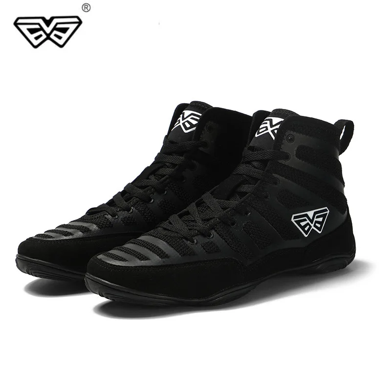 Новые мужские Профессиональные боксерские борцовские ботинки Резиновая подошва дышащие армейские кроссовки на шнуровке тренировочные сапоги для боя