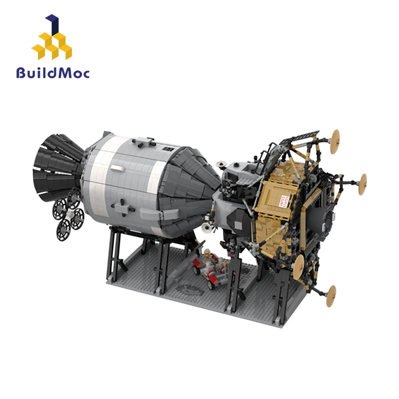 BulidMOC совместимый 26457 Apollo 11 SW Saturn V космический корабль строительные блоки