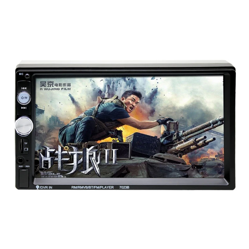 

7018b Car multimedia player Bluetooth rearview mirror MP5 touch-sensitive video playback Car radio recorder Car audio rearview