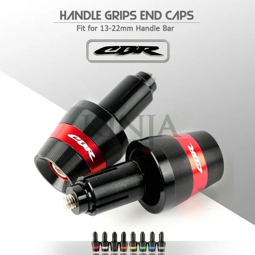 For Honda CBR 600 F2 F3 F4 F4i 7/8'' 22mm Handlebar Grips Motorcycle Moto Handle Bar End Cap Weight Plugs Slider | Автомобили и