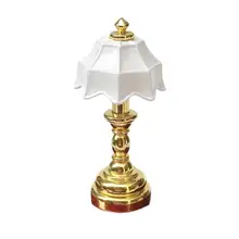 Dongzhur 1:12 Кукольный дом мини-модель реквизит для сцены металлический Тиффани Настольный налобный фонарь фары кукла мебель игрушки аксессуары