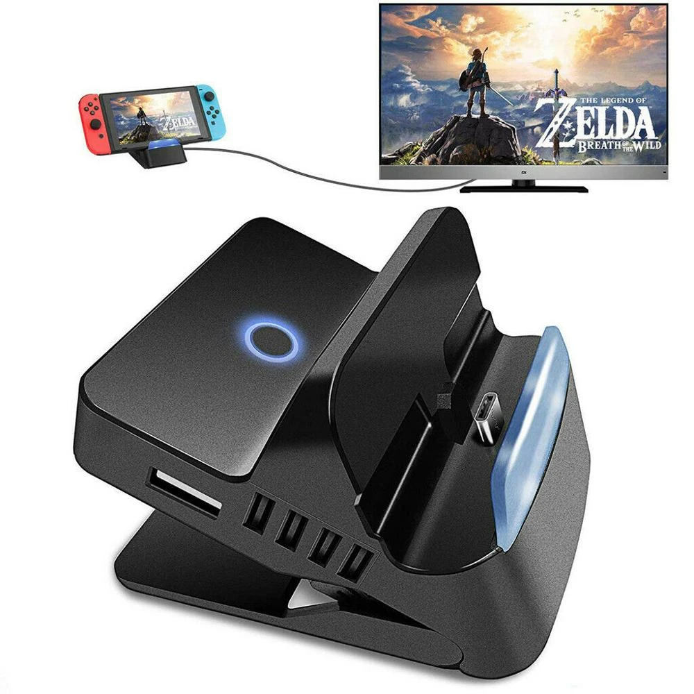 New Portable Dock Tv Converter Hdmi Charger Base Station For Nintendo Switch Heat Releasing Stands Aliexpress