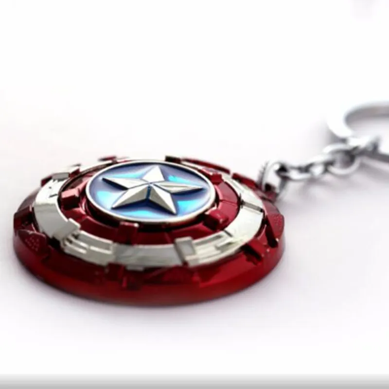 

100pcs/lot Wholesale Movie The Avengers Thor's Hammer Mjolnir Keychain Metal Key Rings Captain American Thanos Chaveiro Keyring